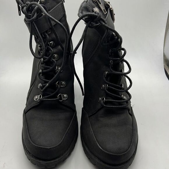 ‎JustFab Lace-Up Bootie Womens Boot-8.5 - Picture 2 of 6